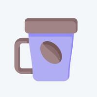 Icon Coffee Break. related to Hotel Service symbol. flat style. simple design illustration vector