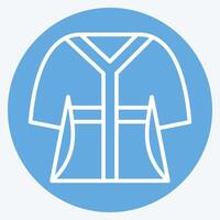 Icon Bathrobe. related to Hotel Service symbol. blue eyes style. simple design illustration vector