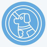 icono mascota signo. relacionado a hotel Servicio símbolo. azul ojos estilo. sencillo diseño ilustración vector