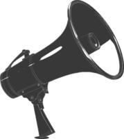 Silhouette Megaphone announcement black color only vector