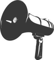 Silhouette Megaphone announcement black color only vector