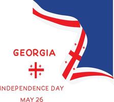 día de la independencia de georgia vector