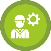 Engineering Line Shadow Circle Icon Design vector