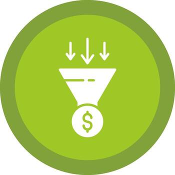 Conversion Optimization Line Shadow Circle Icon Design vector