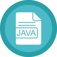 JAVA File Format Line Shadow Circle Icon Design vector