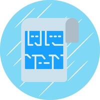 Build Planning Flat Circle Icon Design vector