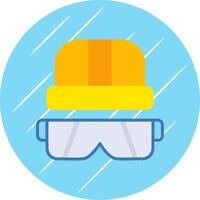 Foreman Gear Flat Circle Icon Design vector