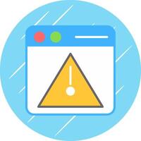 Error Flat Circle Icon Design vector