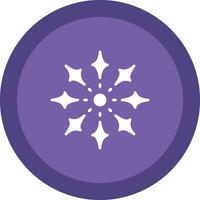 Firework Line Shadow Circle Icon Design vector