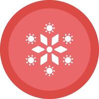 Firework Line Shadow Circle Icon Design vector