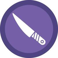 cuchillo línea sombra circulo icono diseño vector