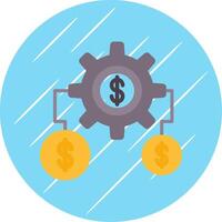 Money Expert Flat Circle Icon Design vector