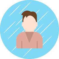 Person Avatar Flat Circle Icon Design vector
