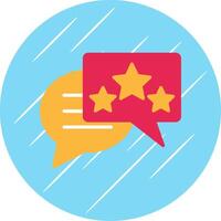 Feedback Flat Circle Icon Design vector