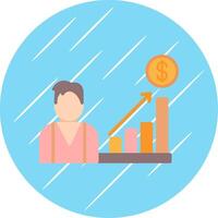 Commerce Career Flat Circle Icon Design vector