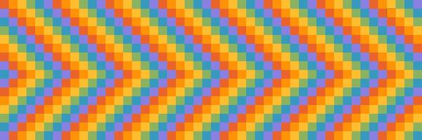 seamless pattern of flat lgbtq chessboard checkered texture with arrow sign. vector