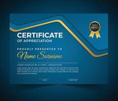 Business, Training Achievement Certificate Template. Certificate template with professional clean design. vector