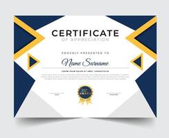 Business, Training Achievement Certificate Template. Certificate template with professional clean design. vector