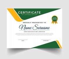 Business, Training Achievement Certificate Template. Certificate template with professional clean design. vector