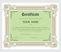 Business, Training Achievement Certificate Template. Certificate template with professional clean design. vector