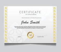 Business, Training Achievement Certificate Template. Certificate template with professional clean design. vector