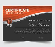 Business, Training Achievement Certificate Template. Certificate template with professional clean design. vector