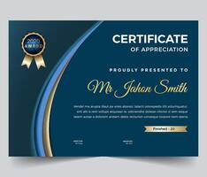 Business, Training Achievement Certificate Template. Certificate template with professional clean design. vector