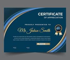 Business, Training Achievement Certificate Template. Certificate template with professional clean design. vector