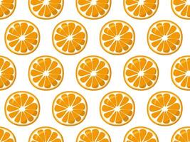 Orange seamless pattern. Bright repeating vegetable. Healthy food illustration vector