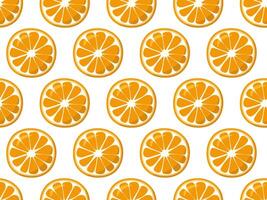 naranja sin costura modelo. brillante repitiendo vegetal. sano comida ilustración vector