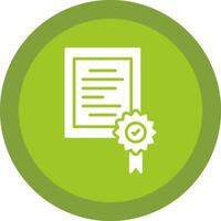 certificado línea sombra circulo icono diseño vector