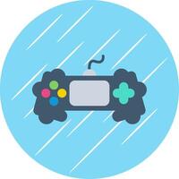 Game Flat Circle Icon Design vector