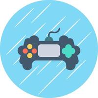 Game Flat Circle Icon Design vector