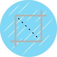 Crop Flat Circle Icon Design vector