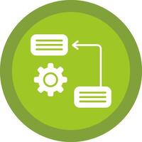 Prioritize Line Shadow Circle Icon Design vector