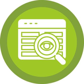 Code Review Line Shadow Circle Icon Design vector