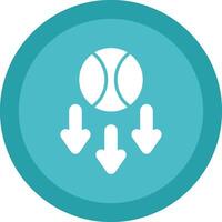 Gravity Line Shadow Circle Icon Design vector
