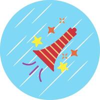 Trumpet Flat Circle Icon Design vector