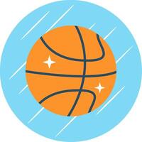 Basketball Flat Circle Icon Design vector