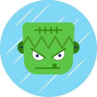 Frankenstein Flat Circle Icon Design vector