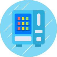 Vending Machine Flat Circle Icon Design vector