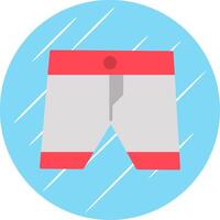 Boxer plano circulo icono diseño vector