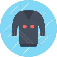 Sweater Flat Circle Icon Design vector