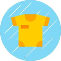 Shirt Flat Circle Icon Design vector