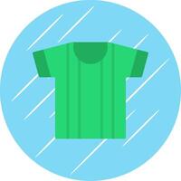 Shirt Flat Circle Icon Design vector