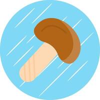 Mushroom Flat Circle Icon Design vector