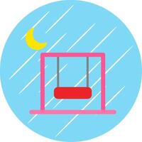 Swing Flat Circle Icon Design vector