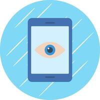 Smartphone Flat Circle Icon Design vector