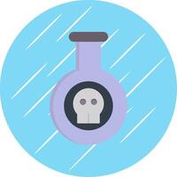 Poison Flat Circle Icon Design vector