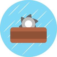 Circular Saw Flat Circle Icon Design vector